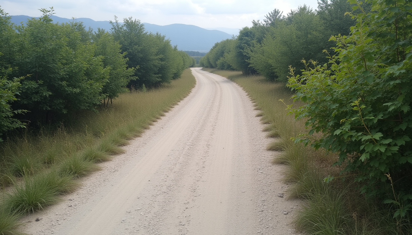 Vue aérienne du lieu de départ du Trail d