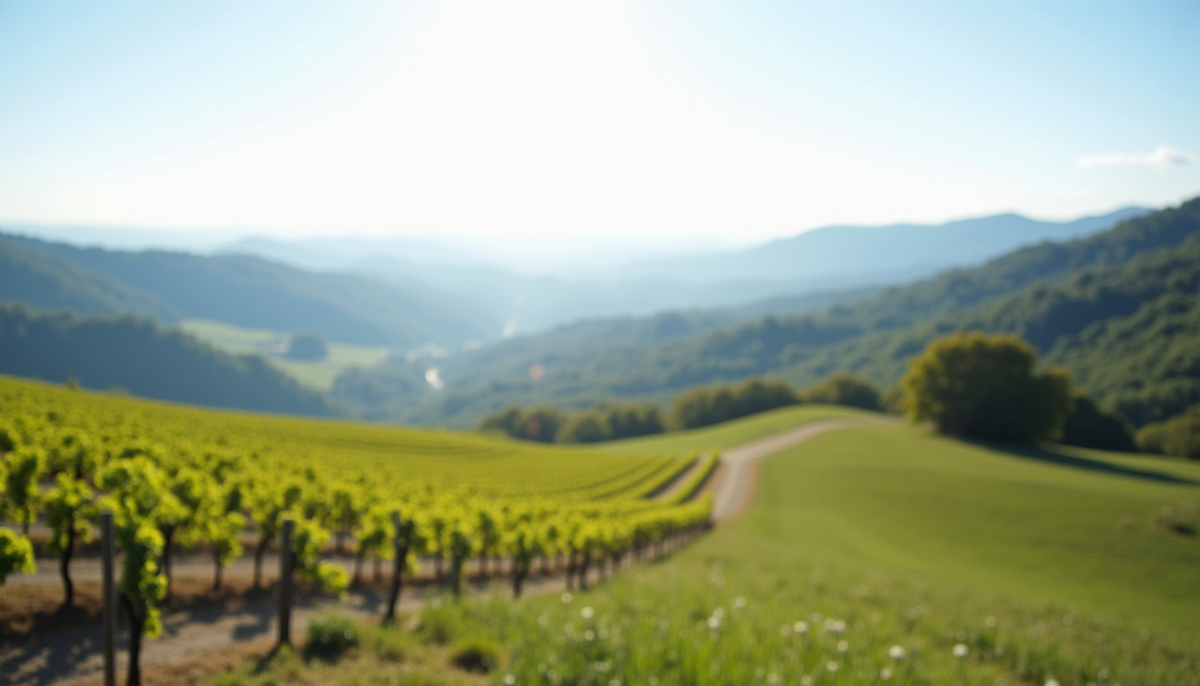 Vue panoramique sur le Beaujolais depuis le Col du Fût d