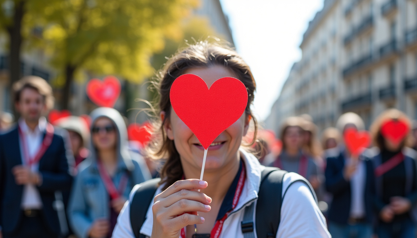 Arrivée des coureurs de la SaintéLyon à Lyon, sous les projecteurs, entourés de supporters et de bénévoles