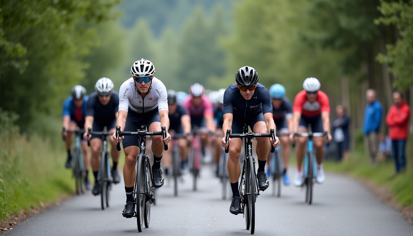 Départ de la Ronde du Ramequin 2022 à Ambérieu-en-Bugey avec une foule de coureurs prêts à s
