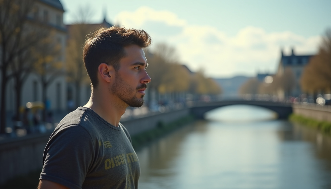 Mathieu Blanchard en pleine course d