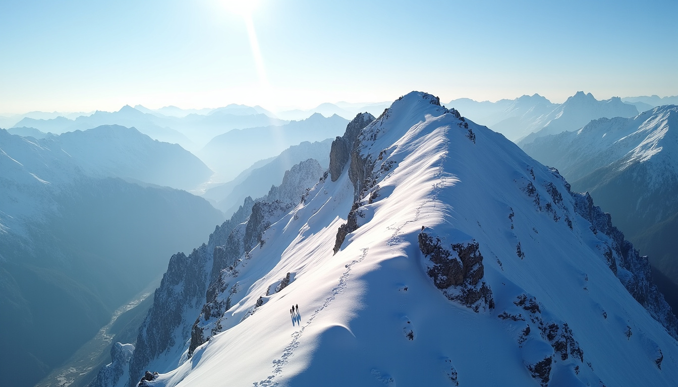 Vue aérienne du Grossglockner en Autriche lors d