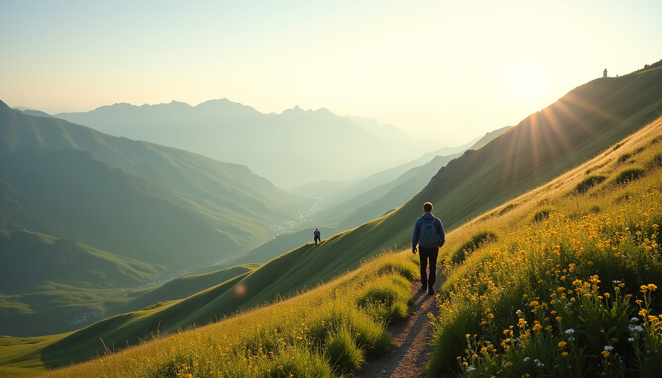 Vue panoramique depuis les crêtes de Font d