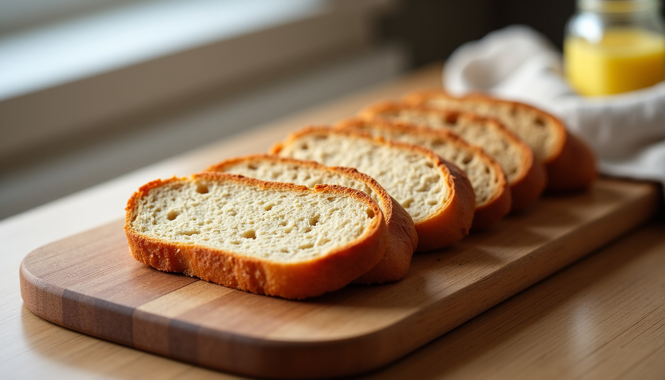 Comparaison visuelle de différents types de pain: baguette, complet, au levain, aux céréales et sans gluten