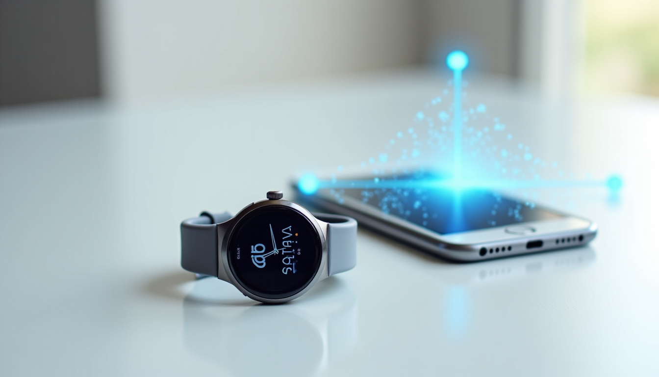 Montre connectée Garmin synchronisée avec l